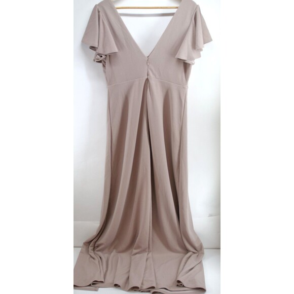 Birdy‎ Grey BRAND NEW Women Hannah Empire Crepe Dress Taupe XL - Picture 7 of 11